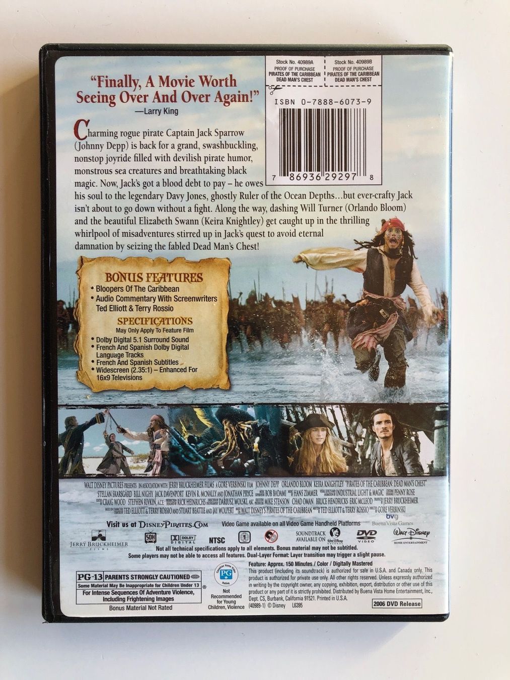 Tutti i DVDs: PIRATES DES CARAÏBES (JOHNNY DEPP) – Usato da St-Cierges venduto da Crisi53 1