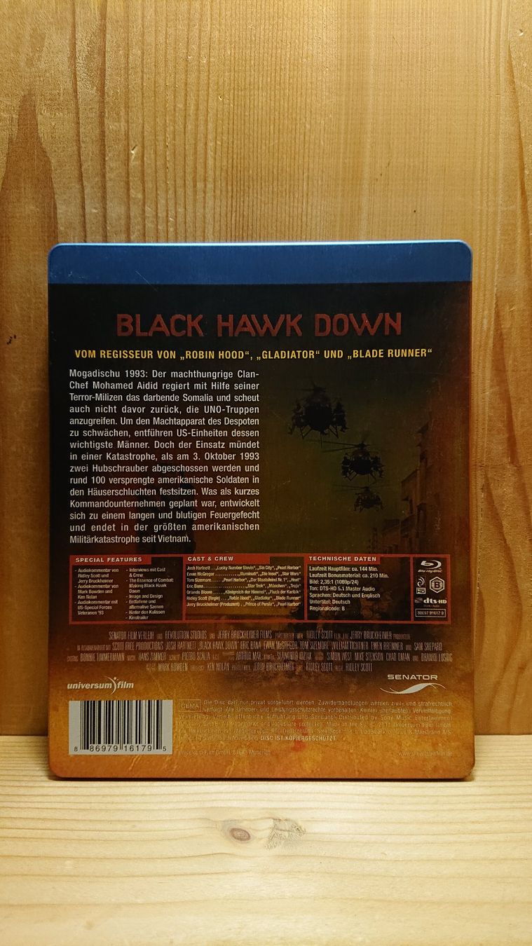 Tous les DVDs: BLACK HAWK DOWN Blu-Ray Steelbook – D'occasion à Wilderswil par Exebub 1