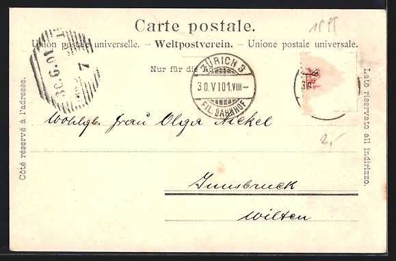 Cartoline postali: Zürich, Bahnhofstrasse, Bahnhof, Strass – Usato da Berlin venduto da bartko-reher 1