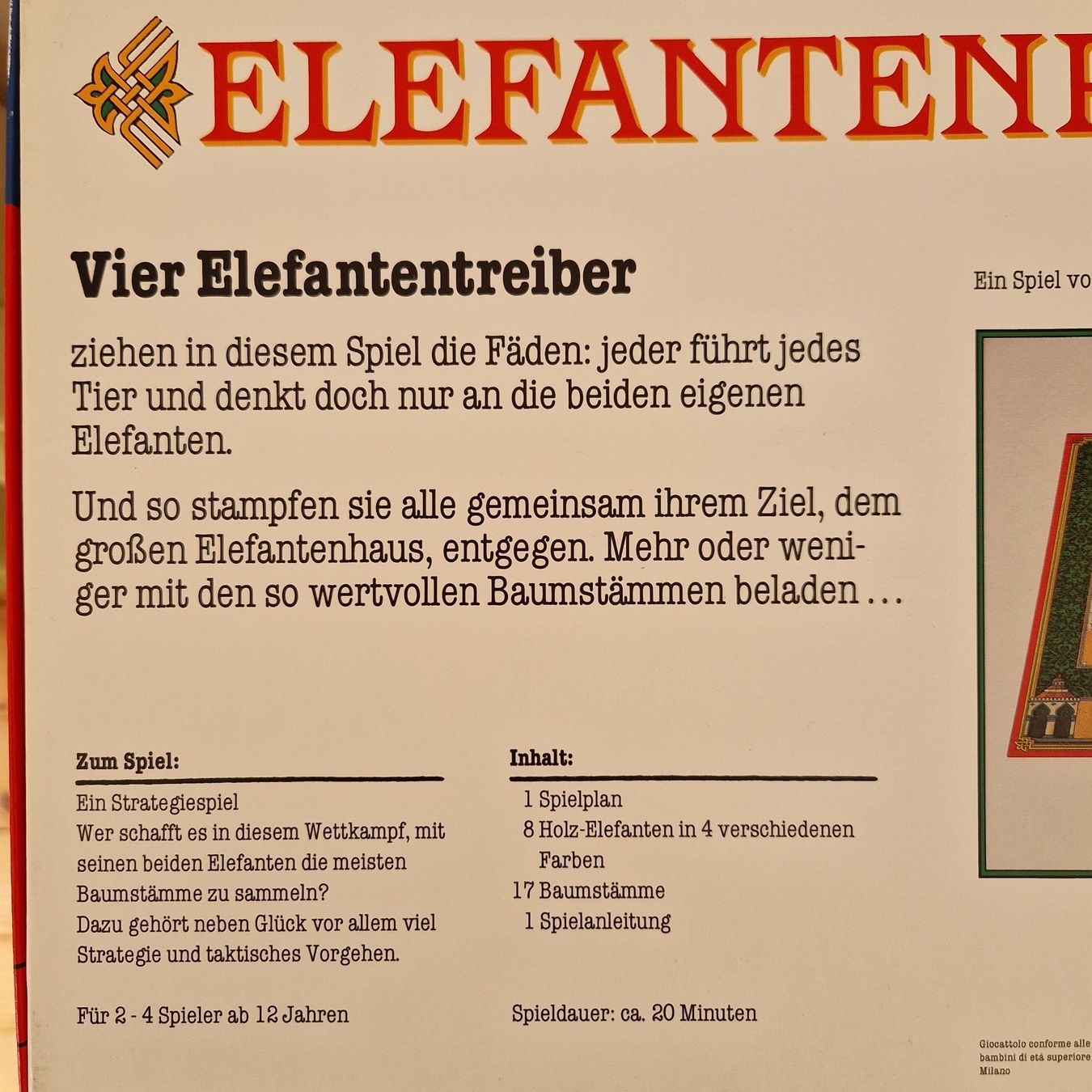Spiele: Elefantenparade / Nilpferd auf der Achterbahn – Gebraucht aus Rüti ZH von Gigelisuppe 3