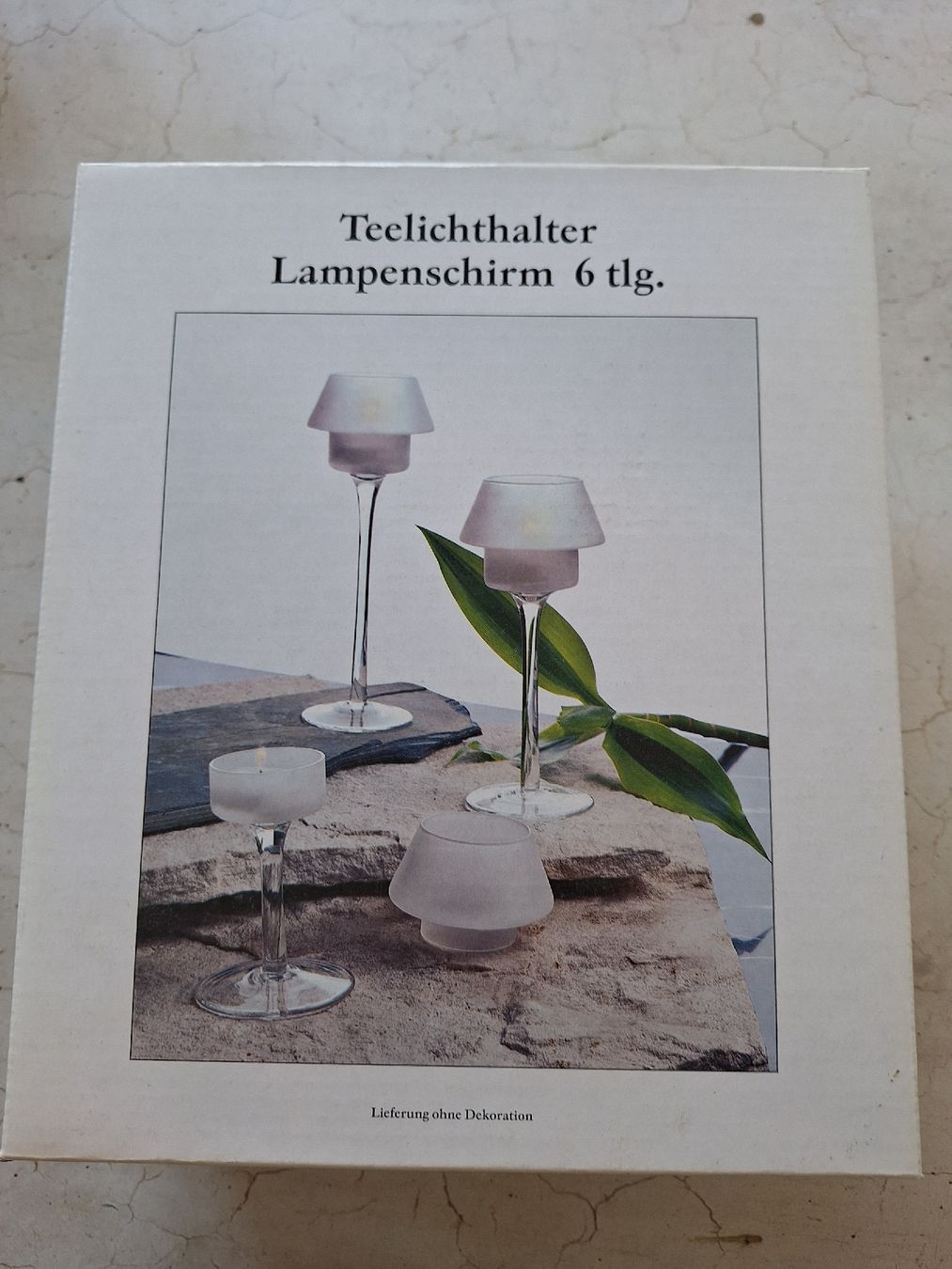 Portacandele: Teelichthalter mit Lampenschirm 6 tlg. – Nuovo (secondo la descrizione) da Schaffhausen venduto da Mipakr