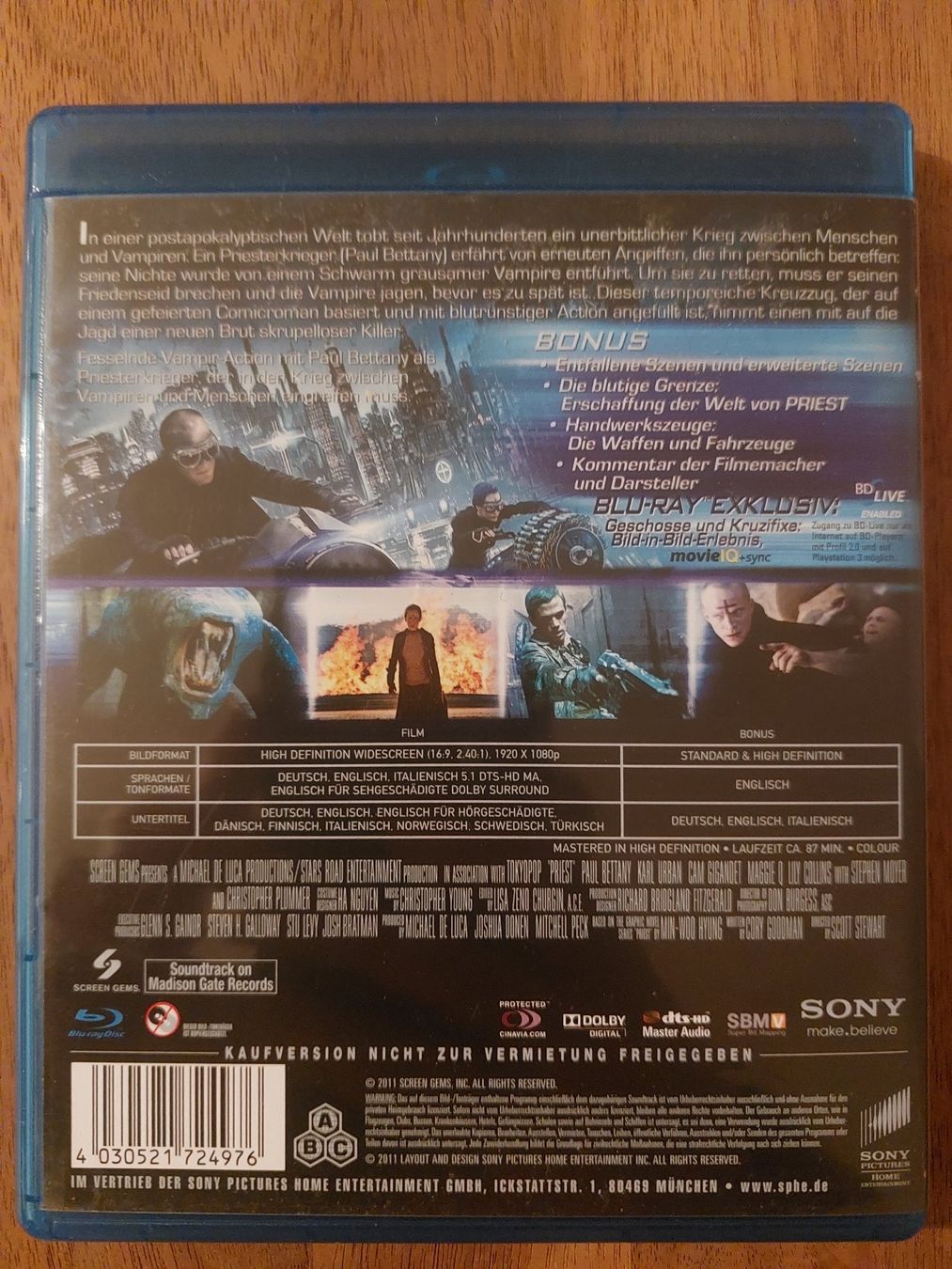 Tutti i DVDs: Blu Ray - Priest – Usato da Rheinfelden venduto da FilmAuktion 1