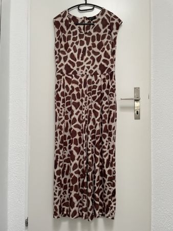Elegantes Jumpsuitmit Animalprint, Grösse 38/40