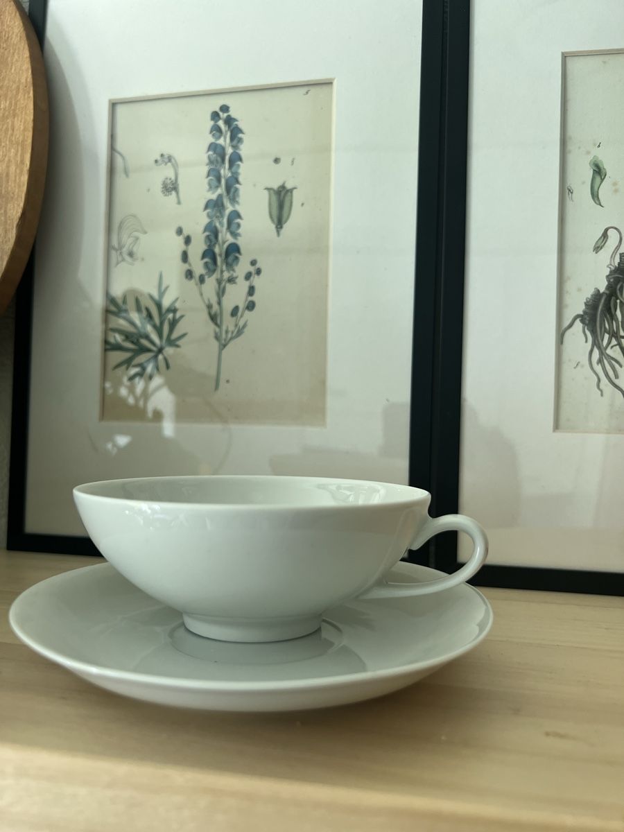 Tazze: 6 tea cup white porcelain – Usato da Zürich venduto da Zurich_TimeCapsule 1