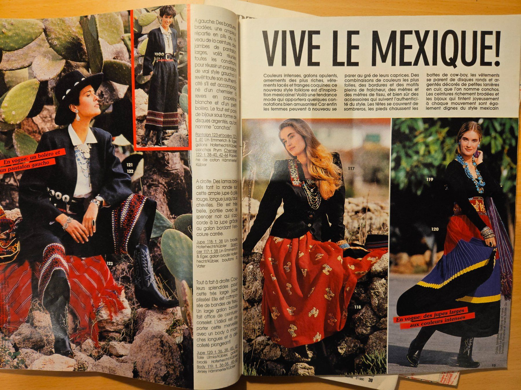 Schnittmuster: Burda mode printemps_pantalons_style marin 02/1990 – Gebraucht aus Lausanne von tal_01 6