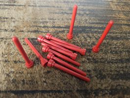 lego 3957a lot de 10 pièces Red Antenna 4H - Round Top