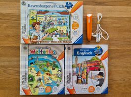 tiptoi Ravensburger Set 3 Bücher 1 Puzzle 1 tiptoi Stift
