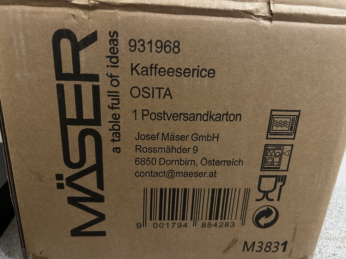 Set di piatti: Süsses Keramik-Kaffee-Set – Nuovo e nell'imballaggio originale da Bassersdorf venduto da Thialu 1