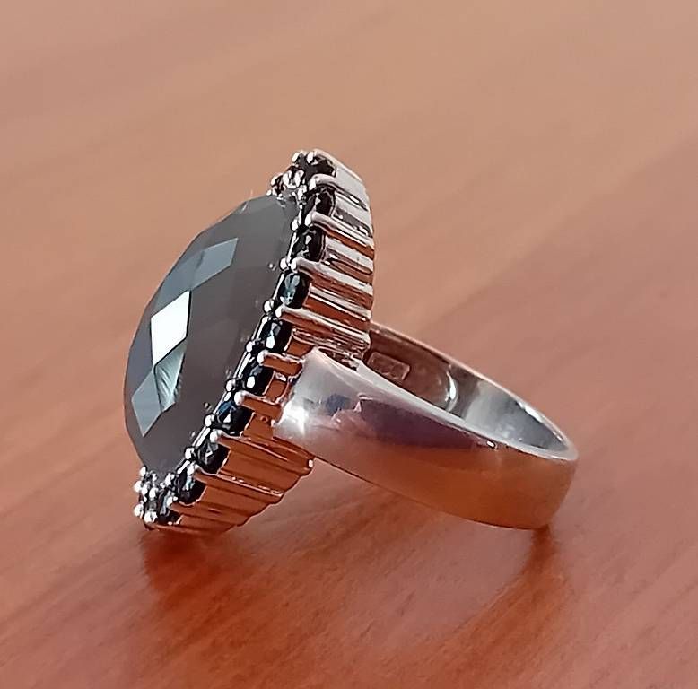 Anelli: Ring Silber Mondstein Turmalin – Usato da Stans venduto da wer_fd5f 3