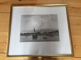 Zürich mit Dampfschiff  Labhardt 72cm x 64cm Toppreis