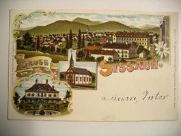 farbigeLithoAK  SISSACH