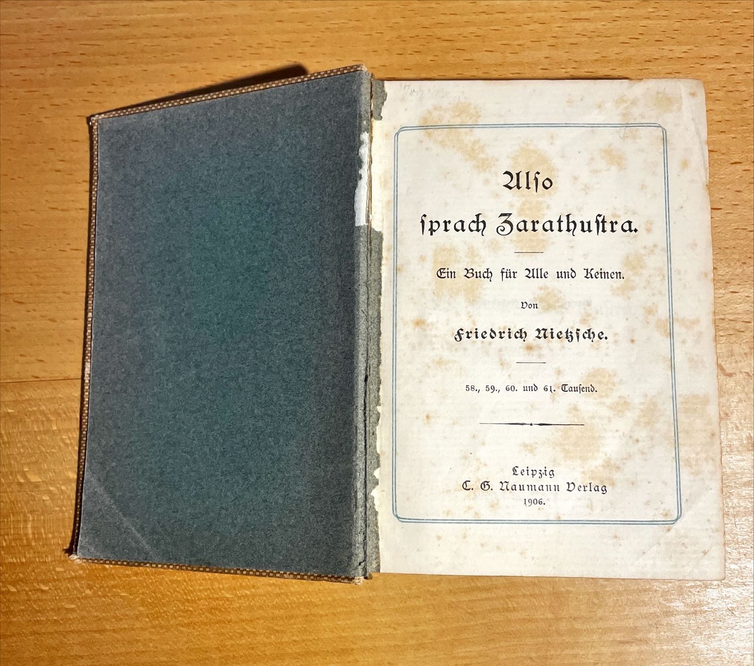 Libri: Friedrich Nietzsche - Also sprach Zarathustra, 1906 – Usato da Uster venduto da jelk 1