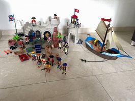Playmobil Burg Piraten Schiff Turm Kanone