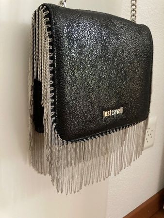 Just Cavalli Handtasche schwarz Ketten