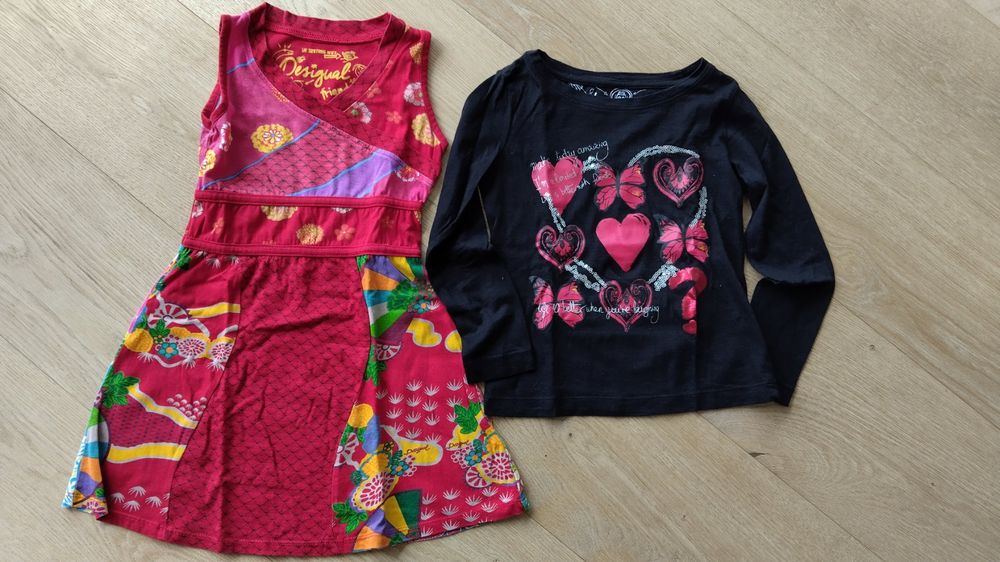 Robe courte imprimée de fille I