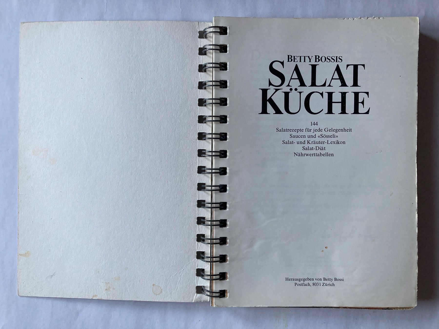 Livres: Betty Bossi: Salat Küche – D'occasion à Bubendorf par Alpenheidi 2