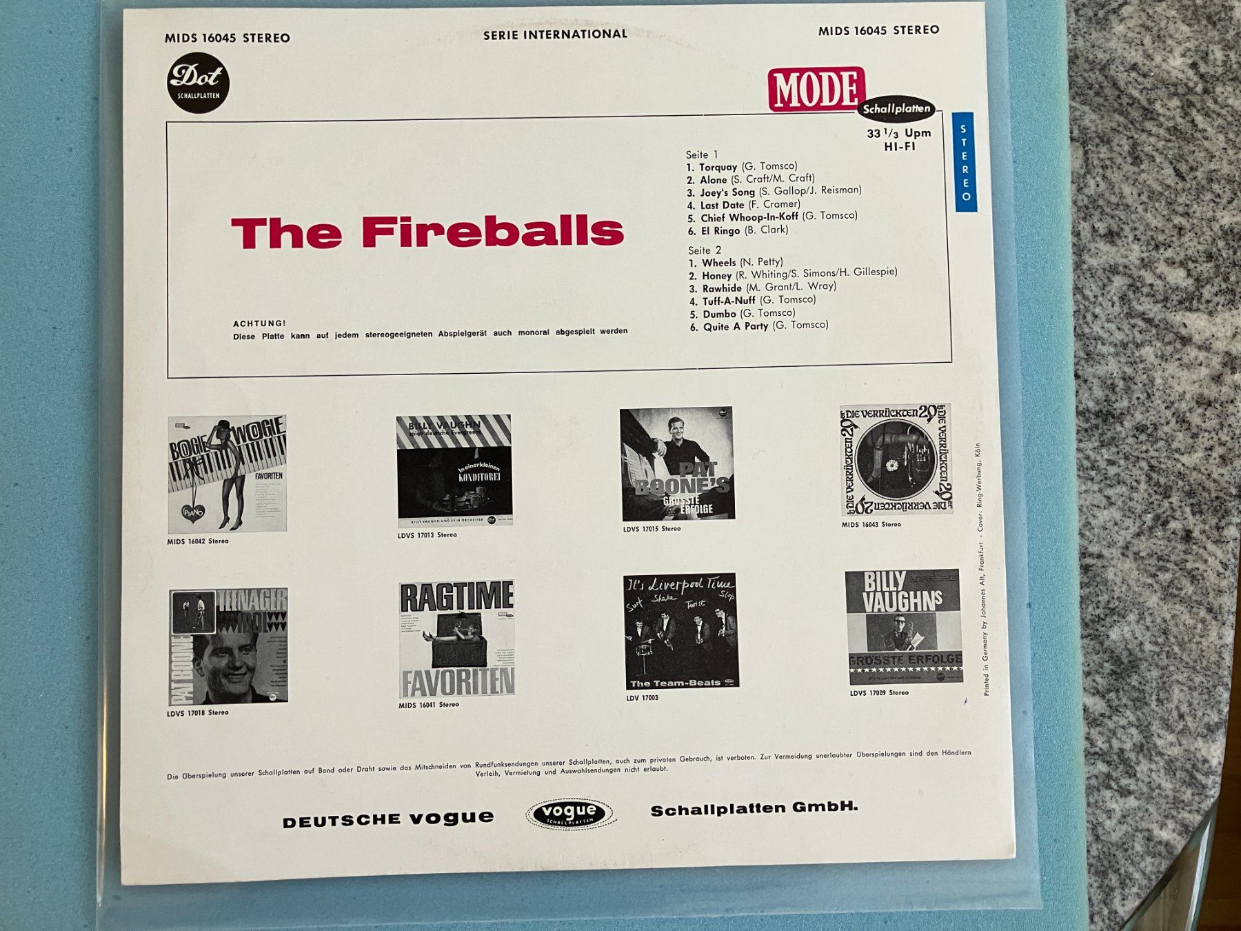 Dischi in vinile: The Fireballs – Usato da Aarwangen venduto da Jukebox3 2