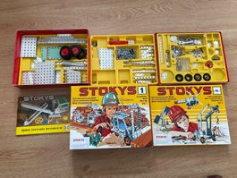 Stokys Metallbaukasten Sets UNVOLLSTÄNDIG (S. FOTOS)