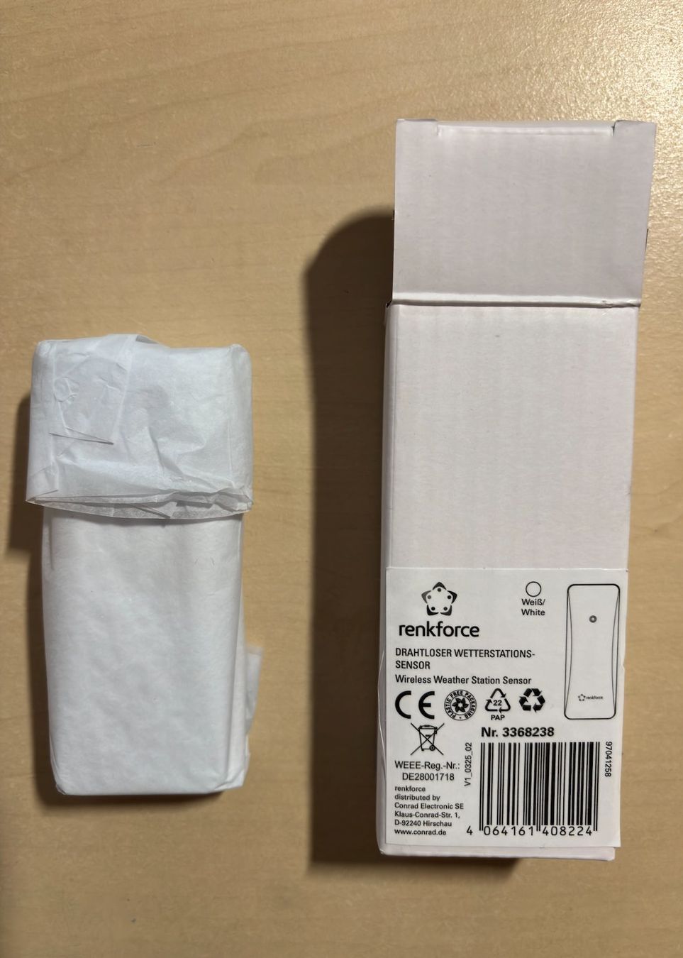 Sonstiges für Haushalt & Wohnen: Renkforce Wetterstationssensor RF-E0666TH-W weiss – Neu und originalverpackt aus Sonterswil von dwidi 4