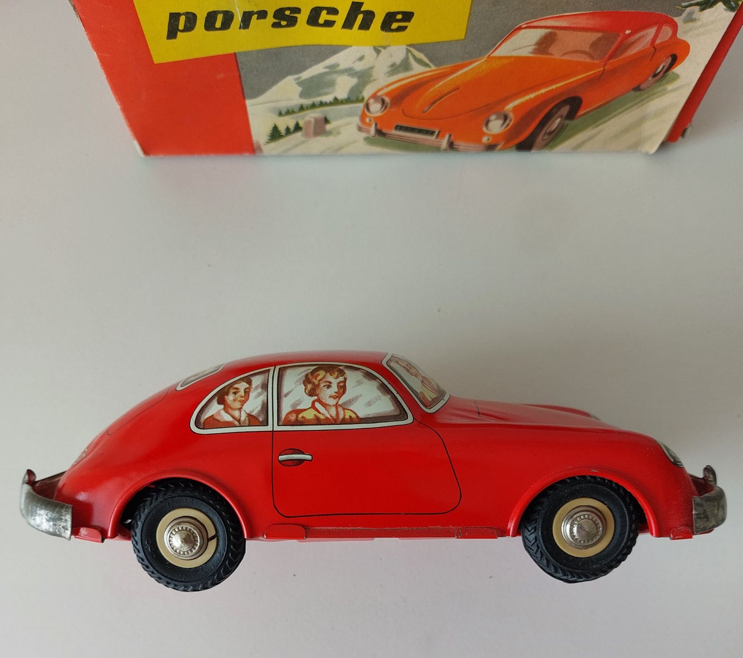 Distler Giocattoli: Joustra Porsche 356 Blechauto mit Box – Usato da Schenkon venduto da TG10 7