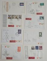 Briefumschläge mit Briefmarken Konvolut 10 Stuck