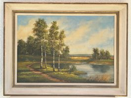 Landschaftsbild "Am Katzensee" von E.Janin