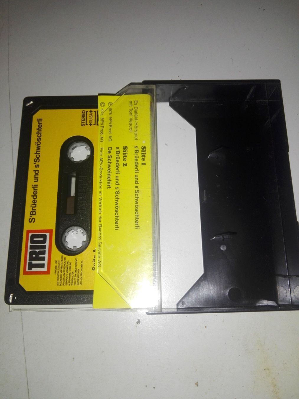 Musicassette: s'Brüederli und s'Schwöschterli & De Schweinehirt    ©'Trio – Usato da St.Gallen venduto da elk2022 2