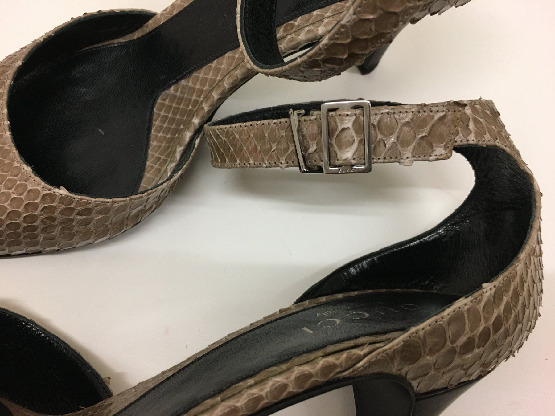 Gucci Damenschuhe: GUCCI PYTHON PUMPS, GR. 38, NEU, WUNDERSCHÖN! – Neu und originalverpackt aus Zürich von elegantissima2 3
