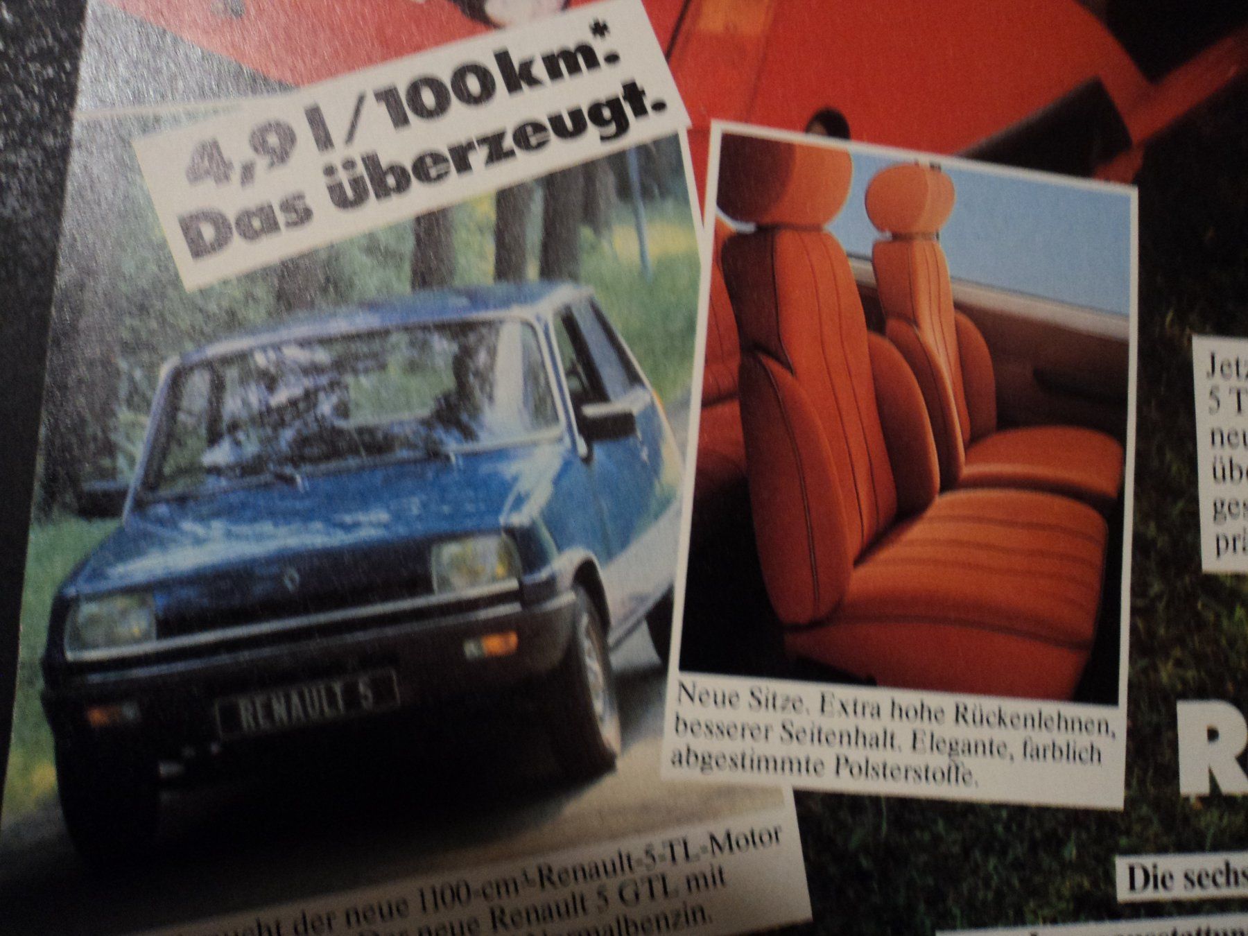 Renault Documenti: Prospekt Werbung Renault 5 1977 – Usato da Schwarzenburg venduto da modelCARama 1