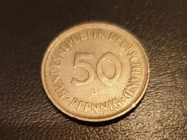 🇩🇪 Germany 50 Pfennig 1969 G