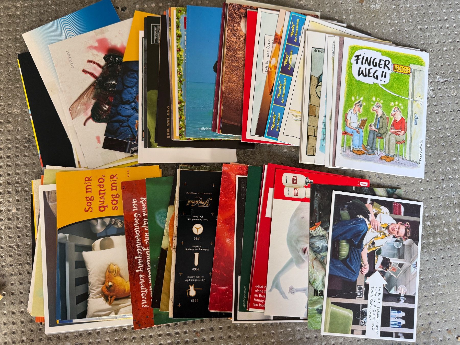 Ansichtskarten: 🚨 100 Vintage Postkarten / Werbung – Gebraucht aus Allschwil von Collector.Shop.Swizz