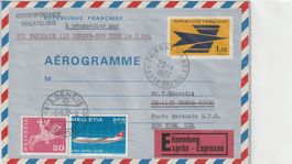 Flugpost-Aerogramm-Genf-New York-1972-Eilsendung