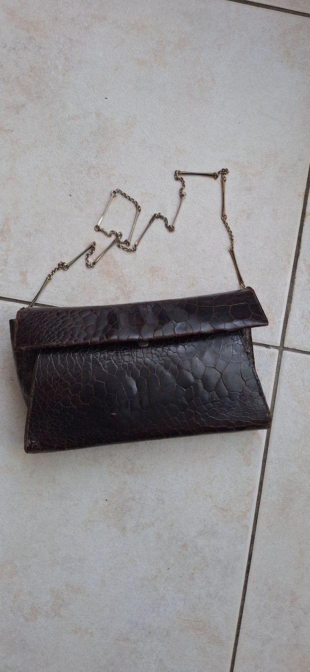 Borse da donna: Sac brun croco Vintage – Usato da St-Triphon venduto da Jldr0 1