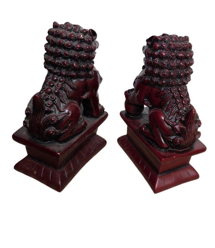 Statuette: Paire de chiens Fu foo – Usato da Vernier venduto da 19pigments 2
