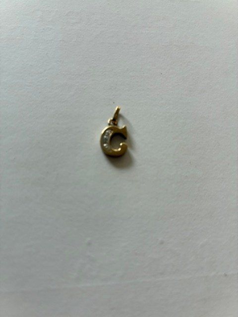 Anhänger: PENDENTIF OR JAUNE-AVEC éCLAT DE DIAMANT - – Gebraucht aus Evilard von nenette01 2
