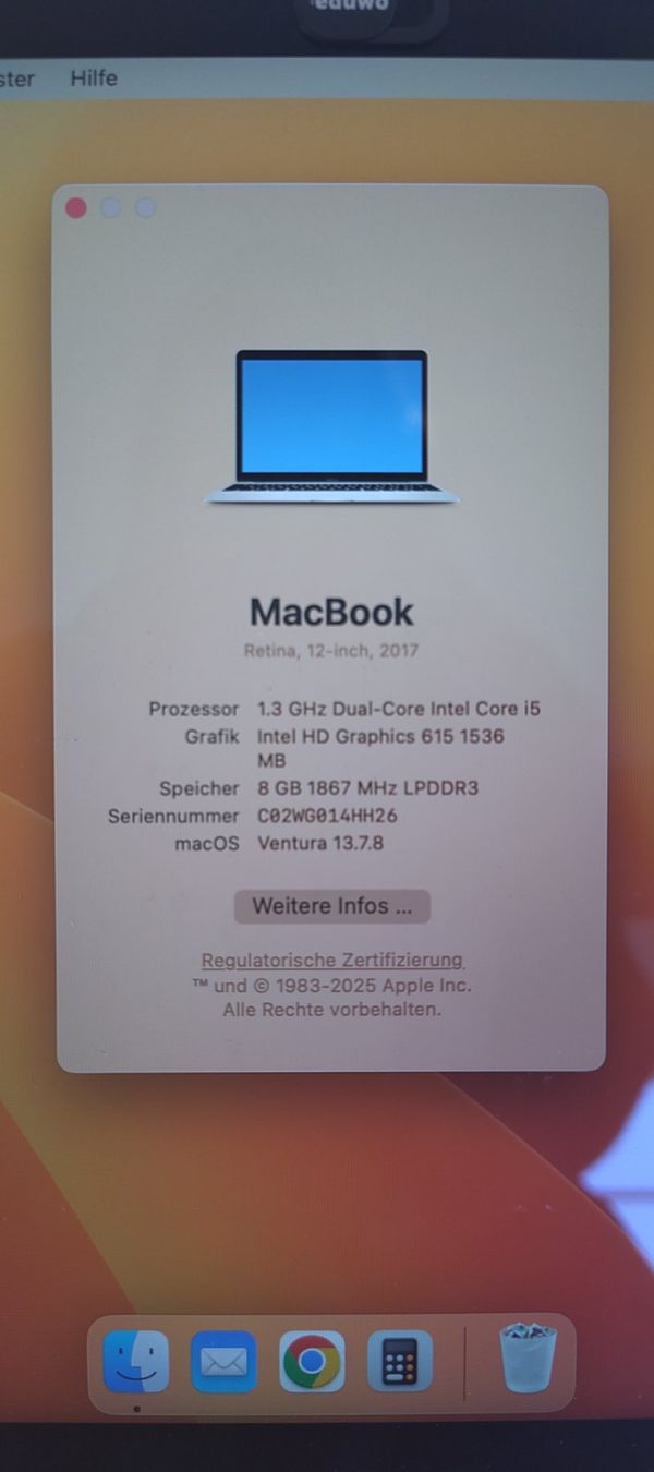 Apple Portables: MacBook - Retina, 12 Zoll, 2017 – D'occasion à Brütten par katja.blumer 5