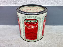alte Blechdose Dose Blech MINTIPS PFEFFERMINZ BONBONS HUSTEN
