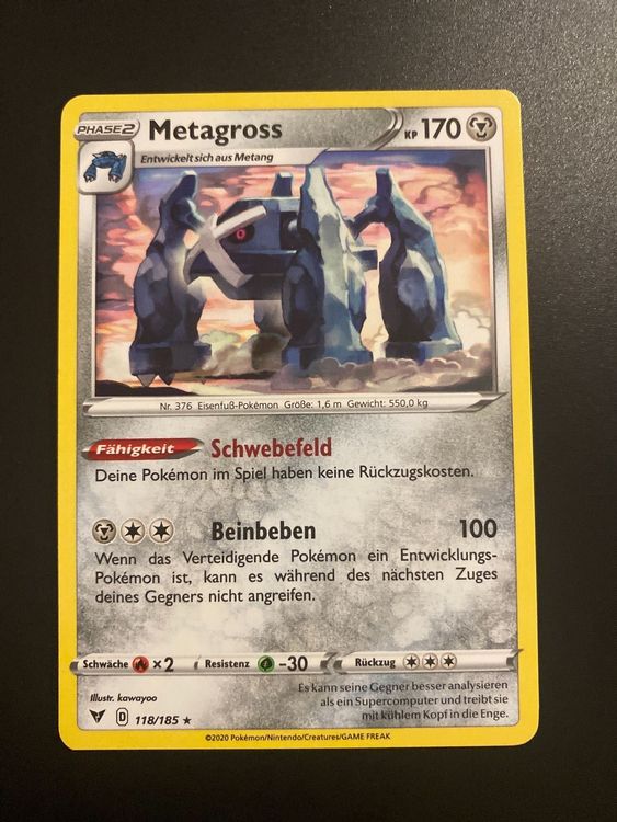 Pokemonkarte Metagross | Kaufen auf Ricardo