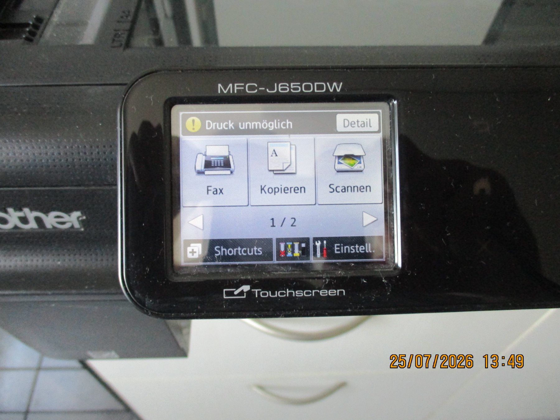Drucker: Brother MFC-J650DW Multifunktionsdrucker gebraucht – Gebraucht aus Volketswil von Maskottchen 1