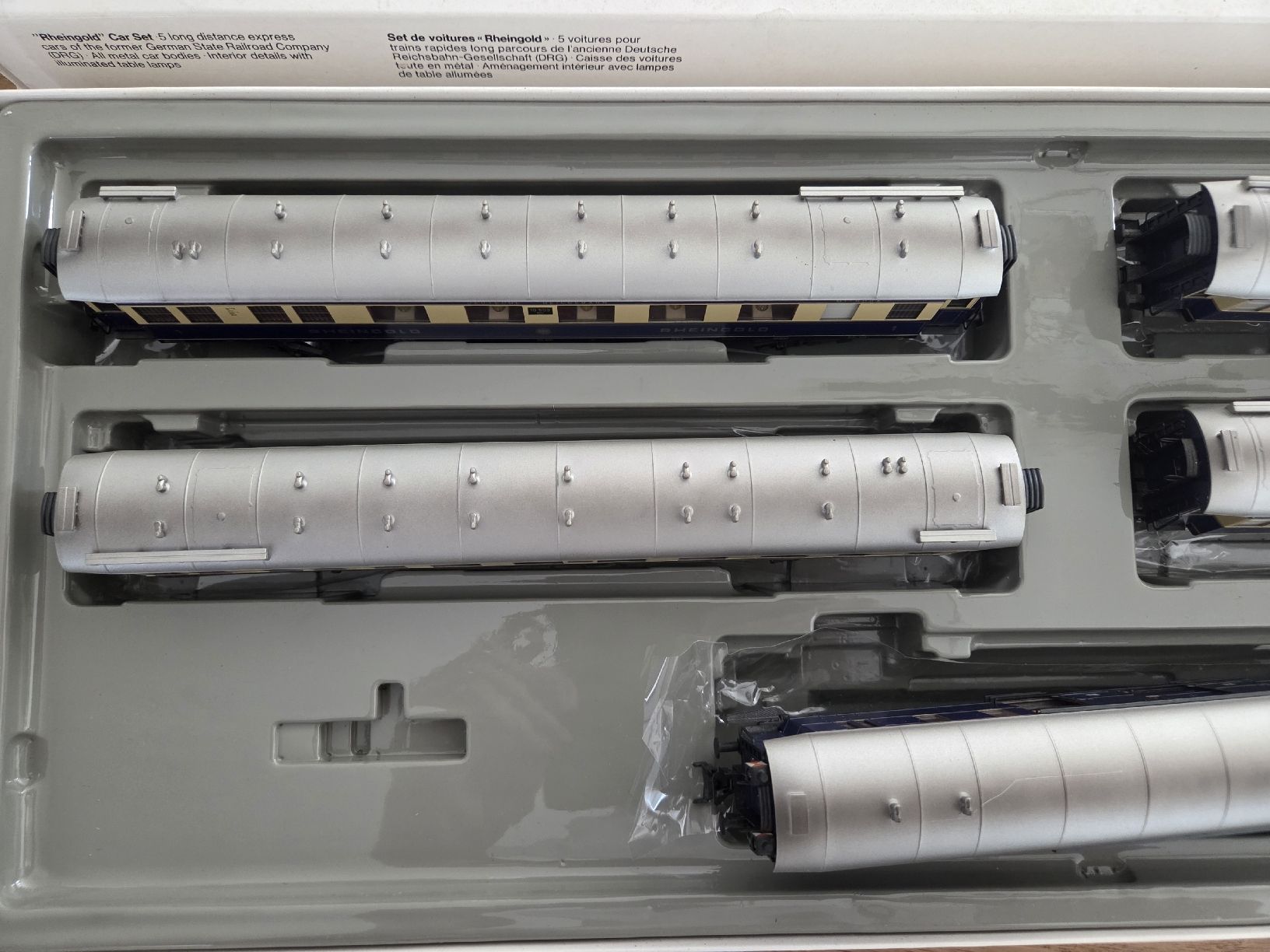 Märklin Modellini di ferrovie: Märklin 4228 wagen Set Rehiengold – Usato da Berikon venduto da TopLok1 4