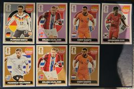 Lot de 7 cartes Panini FIFA Extra Sticker joueurs stars ⚽