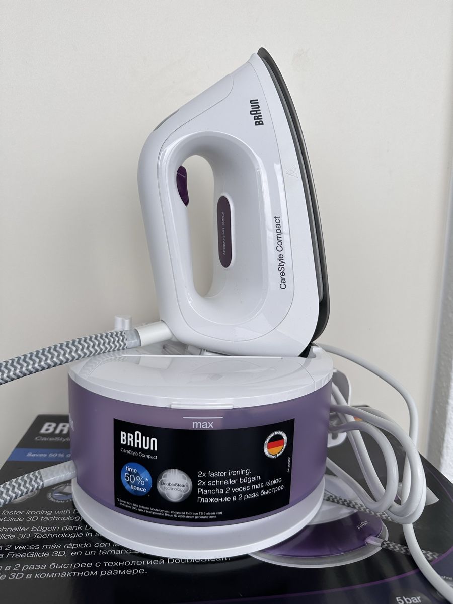 Braun Ferri da stiro: Braun Dampfbügelstation CareStyle Compact – Usato da Eschenbach SG venduto da mo_lucky