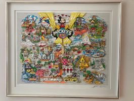 Mickey's World Tour  Charles Fazzino
