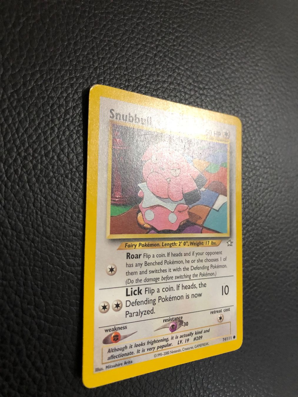 Pokémon Carte collezionabili: Neo Genesis Snubbull 74/111 Ab 1 – Usato da Paradiso venduto da Pkmn10 1