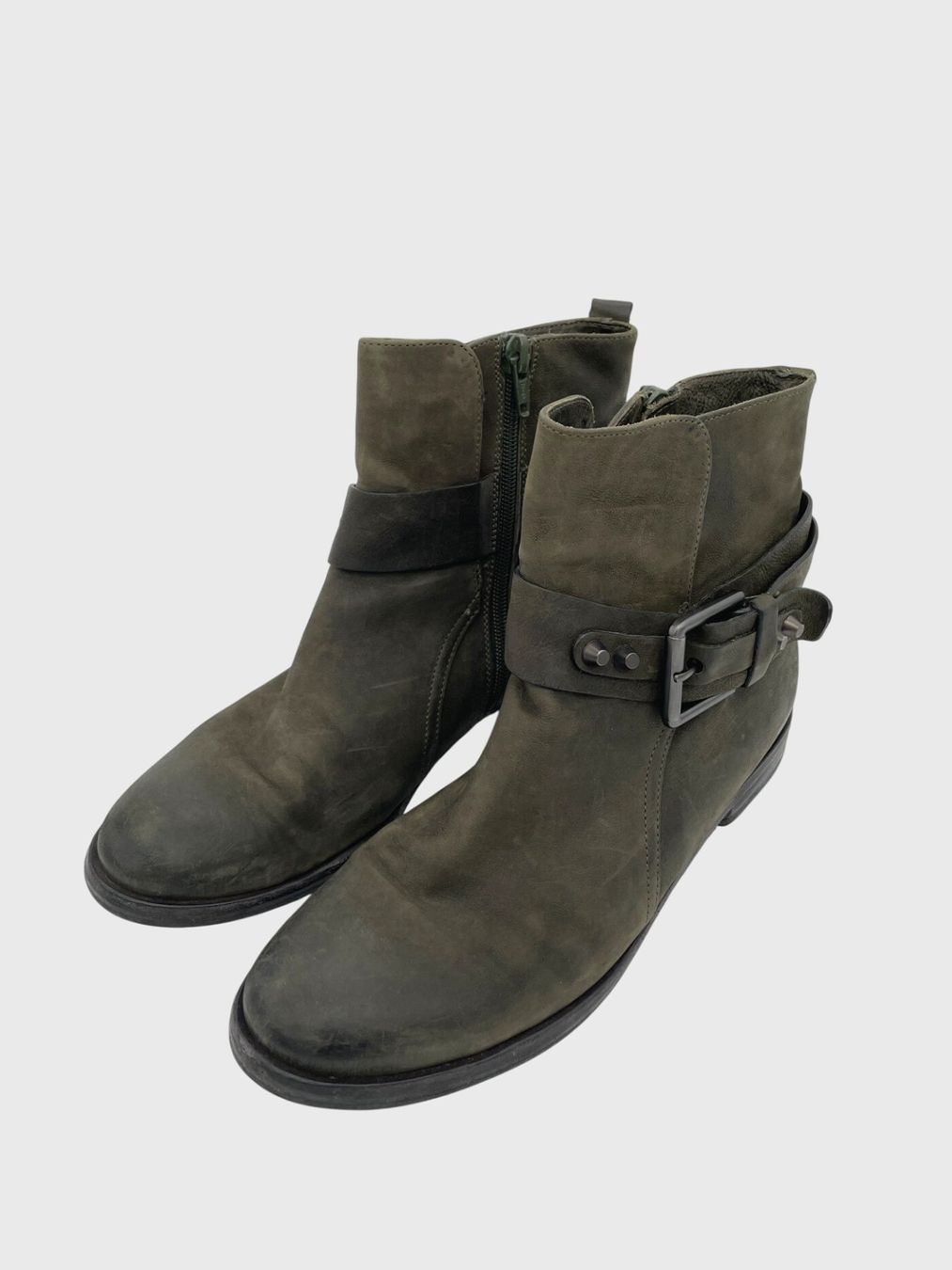 Kennel + Schmenger Scarpe da donna: Kennel & Schmenger Biker Ankle Boot EU 38 Grün – Usato da Zürich venduto da shoe_shop 2