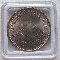 PERU - 5 INTIS 1987 IN MUENZKAPSEL - MIGUEL GRAU - WIE UNZ.