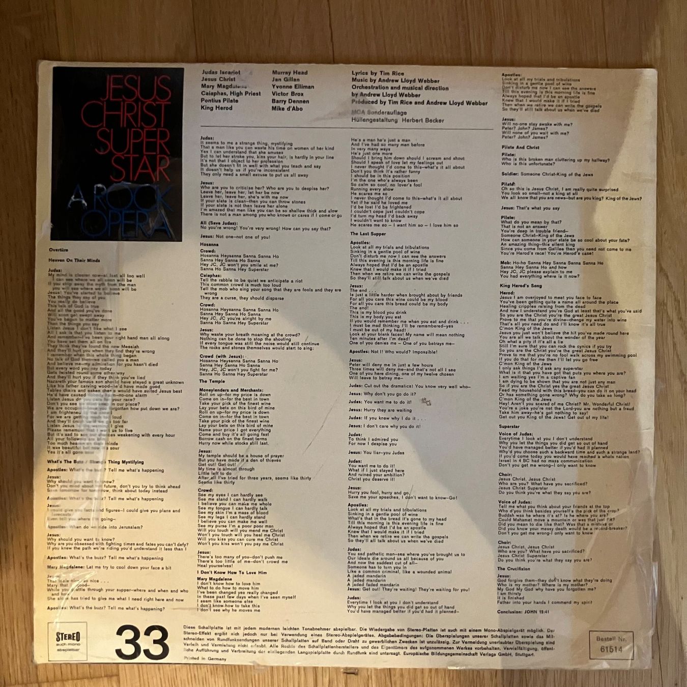 Schallplatten: 2 Schallplatten Jesus Christ Superstar und Ernst Sieber – Gebraucht aus Schlieren von mvm01 3