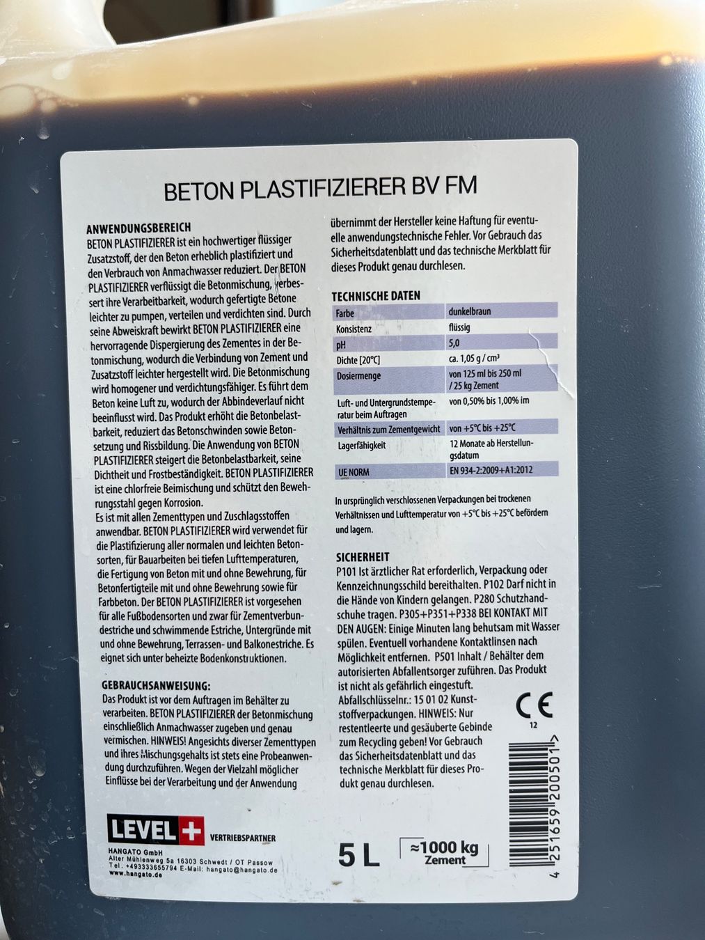 Macchine laminatrici: Betonplastifizierer – Usato da Rifferswil venduto da tamina1 2