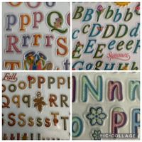 Set Buchstaben-Sticker Jahreszeiten mit Glimmer