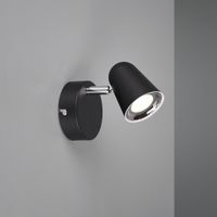 LED Wandleuchte, 1er Spot, Schwarz